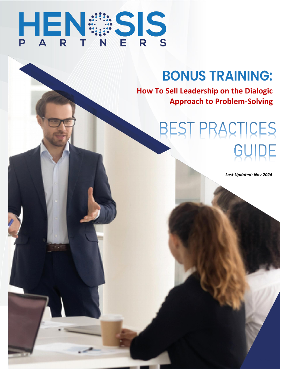 Cover of How To Sell Leadership on the Dialogic Approach to Problem-Solving