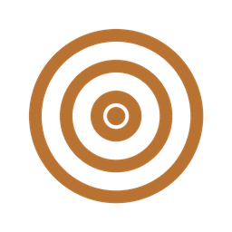 Copper icon of a target with an arrow representing shared intention