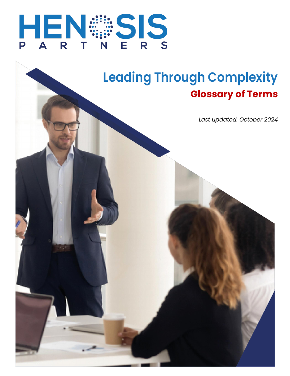 Cover of Leading Through Complexity: Glossary of Terms